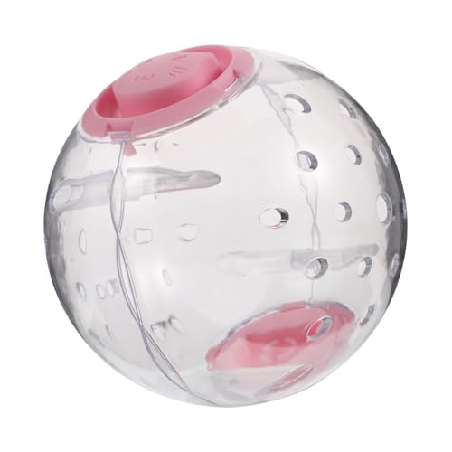 UPKOCH Hamster Laufball Hamster Hamsterball Hamster Bewegung Interaktive Spielzeuge Hamster zubehör kleines Hamsterrad Kauspielzeug für Hamster Haustier-Übungsball Plastik Rosa von UPKOCH