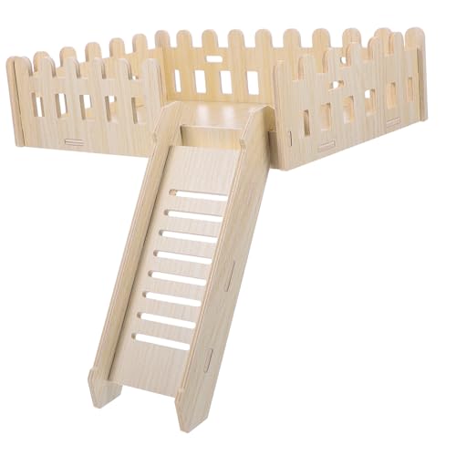 UPKOCH Hamsterplattform Mit Leiter Hamsterkletterplattform Meerschweinchenplattform Für Kleintiere Hamsterkäfigzubehör Meerschweinchenkäfigspielzeug Kleintierplattform Mit Holzerner von UPKOCH