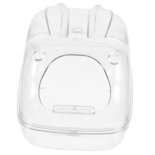 UPKOCH Hamster Sandbad Badewanne aus Transparentem Vielseitig als Bade und Toilettenbox für Hamster Mäuse Meerschweinchen Robust Bruchfest und Leicht zu Reinigen Kleine von UPKOCH