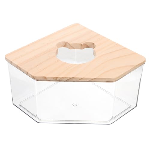 UPKOCH Hamster Sandbad mit Holzdeckel Transparentes Mehrzweck Bad für Hamster Rennmäuse Wüstenrennmäuse und Kleine Kleintiere als Sandbad und Toilette Geeignet Pflegeleicht und Robust UPKOCH Hamster Sandbad mit Holzdeckel Transparentes Mehrzweck Bad für Hamster Rennmäuse Wüstenrennmäuse und Kleine Kleintiere als Sandbad und Toilette Geeignet Pflegeleicht und Robust von UPKOCH
