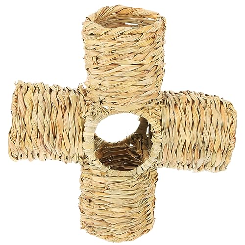 UPKOCH Hamster Tunnel aus Stroh Woven Hideout für Kleine für Hamster Meerschweinchen und Röhrensystem für Bewegung und Spielspaß UPKOCH Hamster Tunnel aus Stroh Woven Hideout für Kleine für Hamster Meerschweinchen und Röhrensystem für Bewegung und Spielspaß von UPKOCH