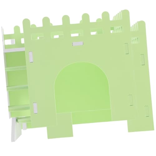 UPKOCH Hamster Versteck Haus Buntes Kleintier Versteck mit Rampe Meerschweinchen und Kaninchen Villa Sicher Multifunktional Glatte Oberfläche Häuschen für Kleine Nagetiere Wie Hamster von UPKOCH