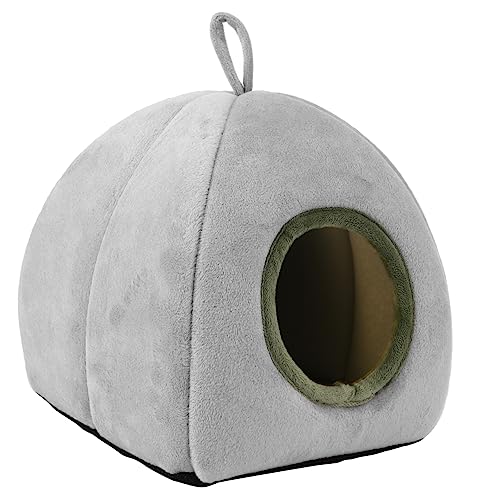 UPKOCH Hamster Winter Nest Plüsch Haustierbett Kleintier Schlafhaus Wärmendes Kuschelnest für Zwerghamster und Kleine Tiere Xs von UPKOCH