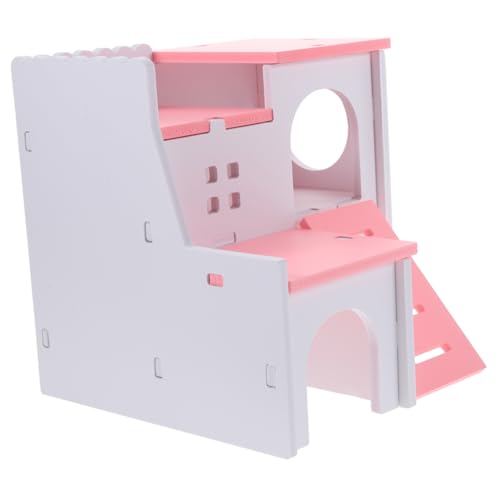 UPKOCH Hamster Versteckhaus Mediterrane Villa Für Kleine Tiere Kletterplattform Und Spielzeug Für Hamster Mäuse Und Kleintiere Fördert Aktives Spielen Und Gesundes Verhalten von UPKOCH