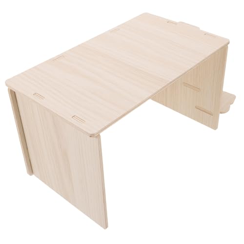 UPKOCH Hamsterhaus aus Massivem Holz mit Leiter Stabiles Versteck für Kleintiere Meerschweinchen und Hamster Robustes Holzspielzeug und Rückzugsort zur Beschäftigung und Entspannung UPKOCH Hamsterhaus aus Massivem Holz mit Leiter Stabiles Versteck für Kleintiere Meerschweinchen und Hamster Robustes Holzspielzeug und Rückzugsort zur Beschäftigung und Entspannung von UPKOCH