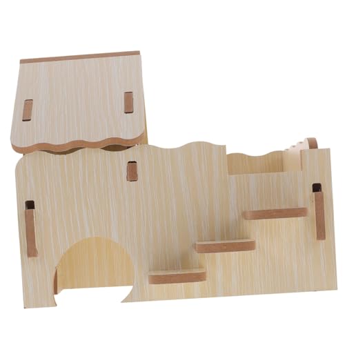 UPKOCH Hamsterhaus aus Naturholz Langlebiges Meerschweinchen Versteck und Schlafplatz Multifunktionales Kleintierhaus mit Sicherem Design als Hamsterkäfig Zubehör und Spielhaus UPKOCH Hamsterhaus aus Naturholz Langlebiges Meerschweinchen Versteck und Schlafplatz Multifunktionales Kleintierhaus mit Sicherem Design als Hamsterkäfig Zubehör und Spielhaus von UPKOCH