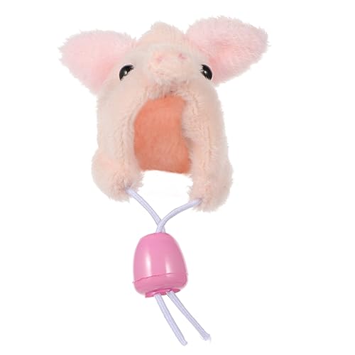 UPKOCH Hamsterhut Kleiner Tierplüschhut Mini-Hut winzig Meerschweinchen Chinchilla-Frettchen-Plüschmütze hamsterzubehör Hamster zubehör Kleintier Hut Hamstermütze Hut für Kleintier Rosa von UPKOCH