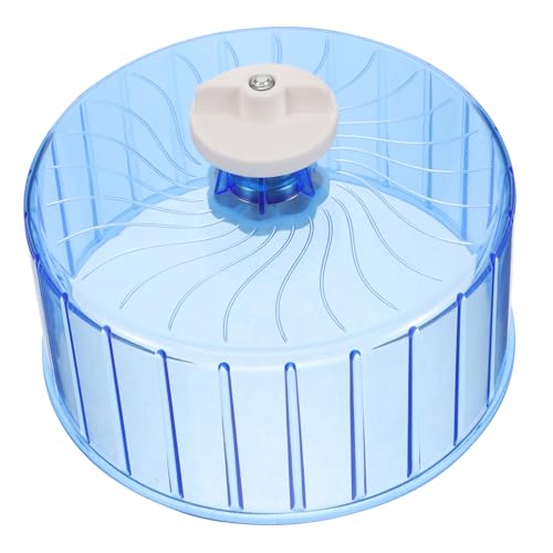 UPKOCH Hamsterrad Leise Transparent Hamster Laufrad für Kleintiere Wie Meerschweinchen Igel Chinchilla Geräuscharmes Laufrad mit Stabilem Doppel Geeignet für Hamsterkäfig Zubehör von UPKOCH