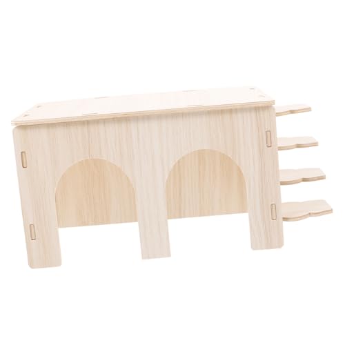 UPKOCH Hamsterversteck aus Holz Rampe Gemütliches Rattenhaus für Kleintiere Sicheres und Komfortables Nest für Hamster und Meerschweinchen Exquisites Design von UPKOCH