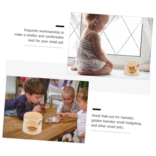 UPKOCH Haus hamsterhöhle aus Natürlichem Birkenholz Handgefertigter Kletterschlund und Versteck Langlebiger Hamstertunnel für Zwerghamster Rennmäuse und Kleine Kleintiere Spielerischer UPKOCH Haus hamsterhöhle aus Natürlichem Birkenholz Handgefertigter Kletterschlund und Versteck Langlebiger Hamstertunnel für Zwerghamster Rennmäuse und Kleine Kleintiere Spielerischer von UPKOCH