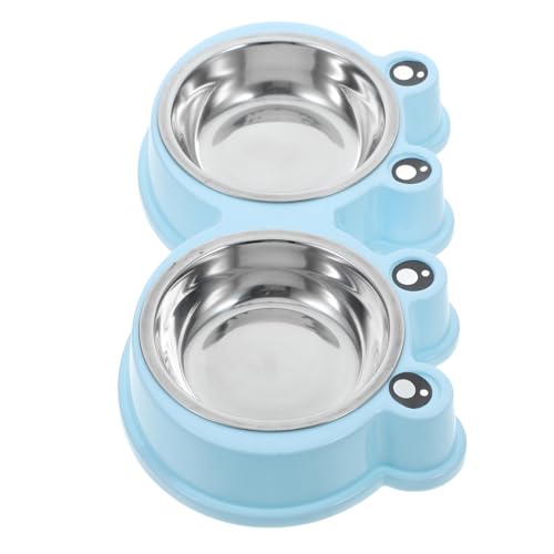UPKOCH Haustier Hund Schüssel Welpensachen Hundefutter Kann Deckel Abdecken Hundespielzeug Für Langeweile Langsamer Zubringer Labyrinth Hundefutternapf Haustierwasserschale Abs Sky-Blue von UPKOCH