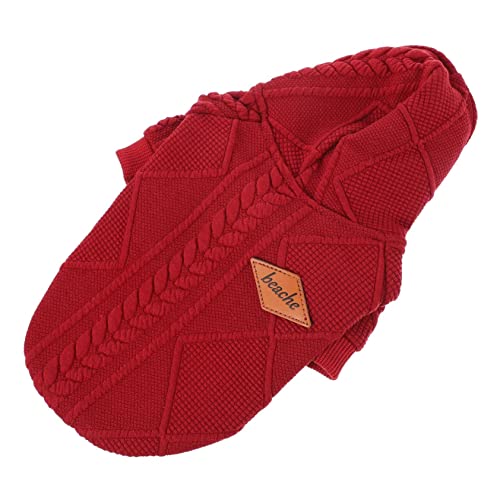 UPKOCH Haustier-Pullover hundemantel Dog Raincoat Hundepullover mit Reißverschluss Pullover mit hohem Kragen Hund gestrickter Pullover kalt Warmer Haustierpullover Haustierbedarf Garn rot UPKOCH Haustier-Pullover hundemantel Dog Raincoat Hundepullover mit Reißverschluss Pullover mit hohem Kragen Hund gestrickter Pullover kalt Warmer Haustierpullover Haustierbedarf Garn rot von UPKOCH
