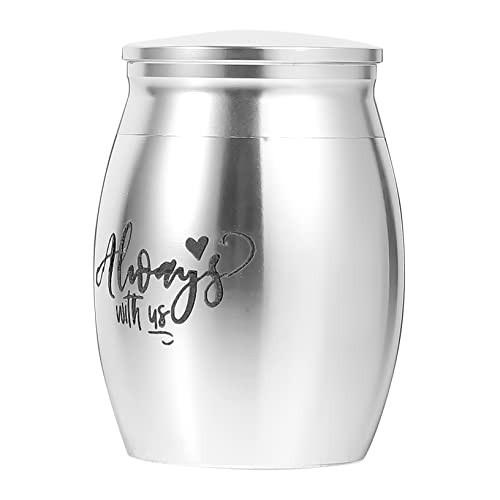 UPKOCH Haustier Urne Hundeurnen Für Asche Klein Für Hunde Denkmal Hund Urne Stichworte Container Hundeasche Glas Mini Tragbare Urne Für Katzenasche Silver Rostfreier Stahl von UPKOCH