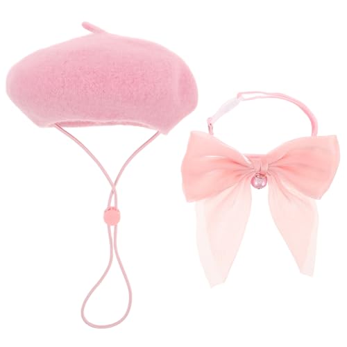 UPKOCH Haustierdekoration Set Katzenmütze Kätzchen Zubehör Katzenhalsband hundehalsband Fliege schöne Kopfbedeckung für Haustiere Haustier Kopfbedeckung Hundekopfschmuck Kaschmir Rosa UPKOCH Haustierdekoration Set Katzenmütze Kätzchen Zubehör Katzenhalsband hundehalsband Fliege schöne Kopfbedeckung für Haustiere Haustier Kopfbedeckung Hundekopfschmuck Kaschmir Rosa von UPKOCH