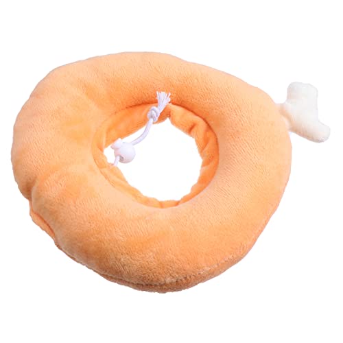 UPKOCH Haustierhalsband Kragen Erholung Für Hunde Haustierkegel Extra Klein Nacken Reflektierender Hund Genesungshalsband Für Katzen Katzenhalsband Cat Neck Cone Orange Plüsch von UPKOCH