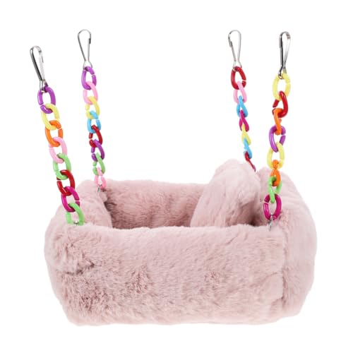 UPKOCH Haustiernest Aufhängende Chinchilla-Hängematte Hamster-Hängematten- süßes Hamsterbett Entzückende Chinchilla-Hängematte kleine Haustierkäfig-Hängematte Baumwolle Rosa UPKOCH Haustiernest Aufhängende Chinchilla-Hängematte Hamster-Hängematten- süßes Hamsterbett Entzückende Chinchilla-Hängematte kleine Haustierkäfig-Hängematte Baumwolle Rosa von UPKOCH