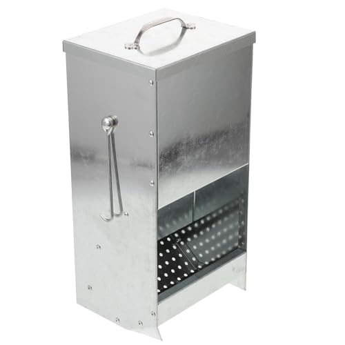 UPKOCH Heu-Futtertrog für Kaninchen: Metall-Futtertrog für Käfige – Futterspender aus verzinktem Metall für den Hühnerstall mit Deckel und Haken für die abfallfreie Fütterung von Kaninchen, UPKOCH Heu-Futtertrog für Kaninchen: Metall-Futtertrog für Käfige – Futterspender aus verzinktem Metall für den Hühnerstall mit Deckel und Haken für die abfallfreie Fütterung von Kaninchen, von UPKOCH