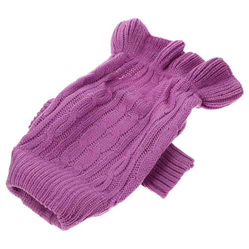UPKOCH Hochkragen Hundepullover für Kleine Hunde Warmes Winter Haustierkleid Modischer Gestrickter Pullover mit Dekorativem Zopfmuster Komfortabel und Schützend für Kalte Tage UPKOCH Hochkragen Hundepullover für Kleine Hunde Warmes Winter Haustierkleid Modischer Gestrickter Pullover mit Dekorativem Zopfmuster Komfortabel und Schützend für Kalte Tage von UPKOCH