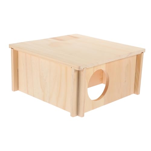 UPKOCH Hölzernes Hamsterversteck Hamsterhaus Für Kleine Haustiere Als Rückzugsort Und Spielplatz Für Hamster Und Meerschweinchen Natürlicher Lebensraum Für Ihre von UPKOCH