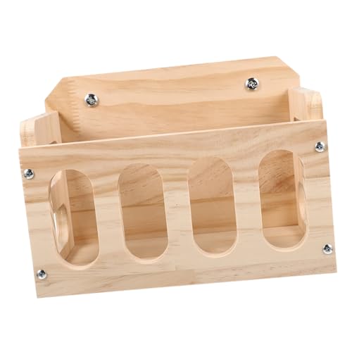UPKOCH Holz Futterstation für Kaninchen und Kleintiere Fest Montierbarer Futterhalter für Heu und Gras Leicht zu Installieren im Käfig Geeignet für Zwergkaninchen Meerschweinchen von UPKOCH