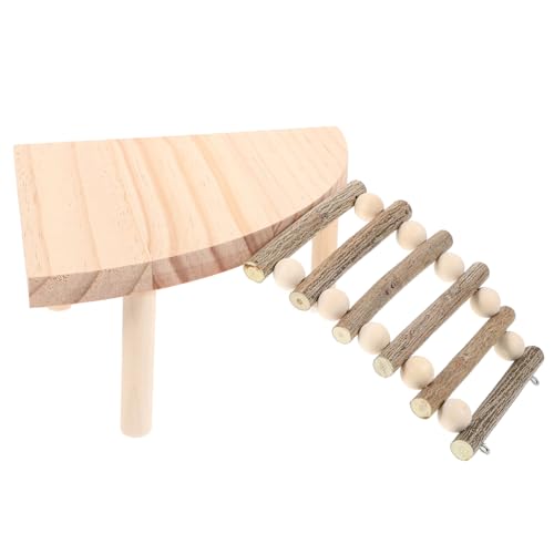 UPKOCH Holz Hamsterplattform mit Leiter Kletterspielzeug für Hamster Zwerghamster und Kleine Nagetiere Langlebige Holzstruktur für Natürliche Umgebung UPKOCH Holz Hamsterplattform mit Leiter Kletterspielzeug für Hamster Zwerghamster und Kleine Nagetiere Langlebige Holzstruktur für Natürliche Umgebung von UPKOCH