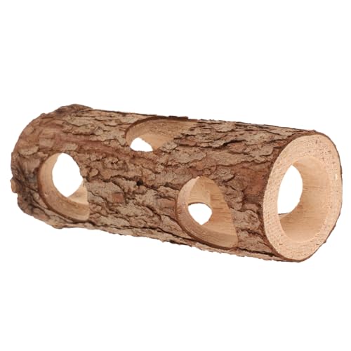 UPKOCH Holz Kaninchentunnel Und Verstecke Für Kleintiere Natürlicher Rattentunnel Für Meerschweinchen Und Hamster Kleiner Tunnel Für Haustiere Lang von UPKOCH