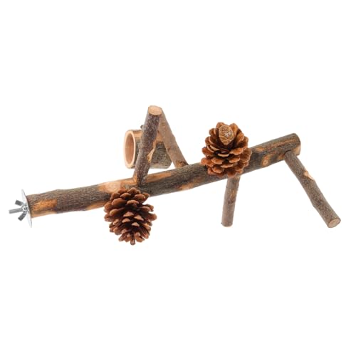 UPKOCH Holz Sitzstange für Papageien mit Futter Schale und Kiefernzapfen Stabiler Vogel Käfig Spielplatz Geeignet für Kleine Vögel Wie Wellensittiche Nymphensittiche Sittiche Trainings UPKOCH Holz Sitzstange für Papageien mit Futter Schale und Kiefernzapfen Stabiler Vogel Käfig Spielplatz Geeignet für Kleine Vögel Wie Wellensittiche Nymphensittiche Sittiche Trainings von UPKOCH