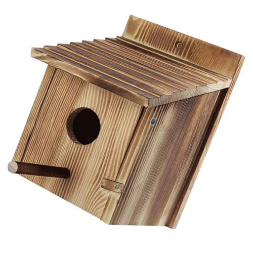 UPKOCH Holz Vogelhaus für Garten Handgemachtes Nistplatz für Kleine Rustikale für Aufhängung im Freien eine Gemütliche Brutstätte für Papageien und Andere Kleine von UPKOCH