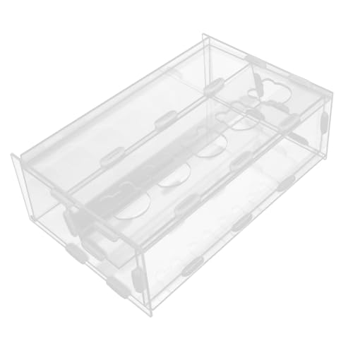 UPKOCH Hühnerfutterspender Vögel Futternapf Futterspender Hühnerzubehör Für Hennen Hühnerfutternapf Wasser Hühnerfutterautomat Futternapf Hühnerfutterhalter Acryl Transparent von UPKOCH