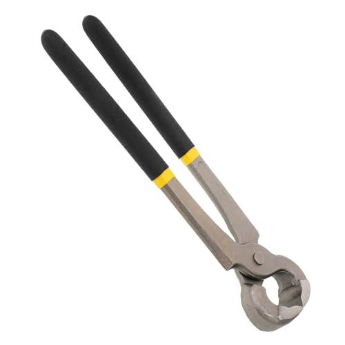 UPKOCH Hufpflegezange Werkzeug Hufschneider Pferdehuf Hufschmied Liefert Hufschmied Klauenpfleger Reparatur Hufscheren Trimmer Hochleistungs-hufzange Cutter Nipper Black Metall von UPKOCH