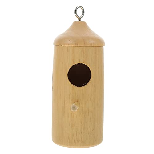 UPKOCH Hummingbird House Hanging Ornamente Vogel- hängendes Vogelhaus im Freien hängender Vogel klein Vogelhäuschen für draußen hängendes Kolibri-Nest hölzern Khaki UPKOCH Hummingbird House Hanging Ornamente Vogel- hängendes Vogelhaus im Freien hängender Vogel klein Vogelhäuschen für draußen hängendes Kolibri-Nest hölzern Khaki von UPKOCH