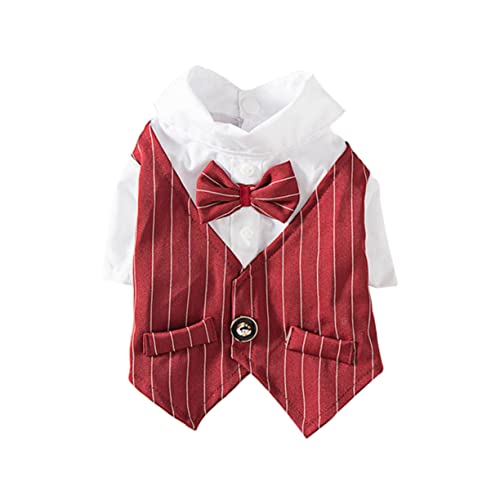 UPKOCH Hund Kleid Tuch klein Hundekleid Smoking Katzen-Outfit Haustiere Party Hundekostüme Hundeanzug Hund verkleiden Welpe Kleidung Kleid für Haustieranzüge Pet-Anzug-Kostüm von UPKOCH