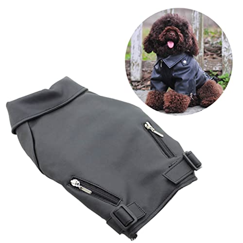 UPKOCH Wintermantel Für Hunde Welpenjacke Mit Reißverschluss Hundeweste Aus Windabweisendem Warm Winddicht Wasserfest Für Kalte Temperaturen Mit D-Ring von UPKOCH