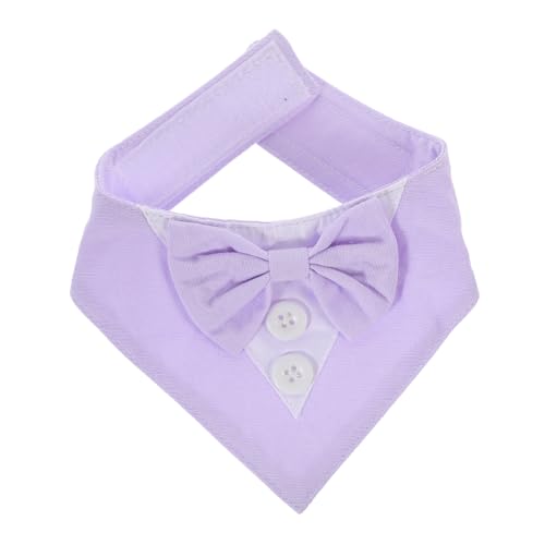 UPKOCH Hundeanzug Halsband Für Hochzeiten Eleganter Hundeschal Mit Fliege Wasserdichtes Speichelhandtuch Für Welpen Stilvolles Haustierzubehör von UPKOCH
