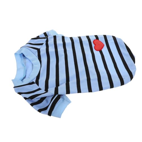 UPKOCH Hundehemd Hemden Für Hunde Streifen Körperpflege Welpe Hemd Für Hund Abdeckung Kühlung Ärmel Haustier Hundeshirts Für Kleine Hunde Größe Hundeshirt Blue Baumwolle UPKOCH Hundehemd Hemden Für Hunde Streifen Körperpflege Welpe Hemd Für Hund Abdeckung Kühlung Ärmel Haustier Hundeshirts Für Kleine Hunde Größe Hundeshirt Blue Baumwolle von UPKOCH