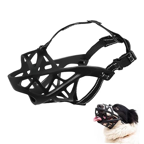 UPKOCH Hundemundabdeckung Aus Atmungsaktiv Und Verstellbar Maulkorb Für Kleine Und Mittelgroße Schützt Beißen Und Fressen Bequemes Design von UPKOCH