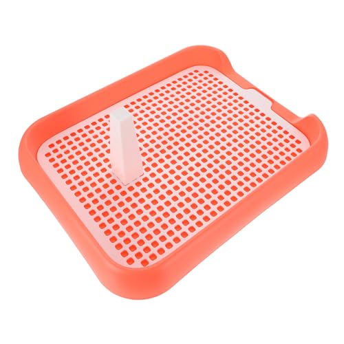UPKOCH Hundetoilette für Kleine Indoor Hundetoilette mit Abnehmbarer Spritzwand aus Langlebigem Material für Töpfchentraining Platzsparendes Design von UPKOCH