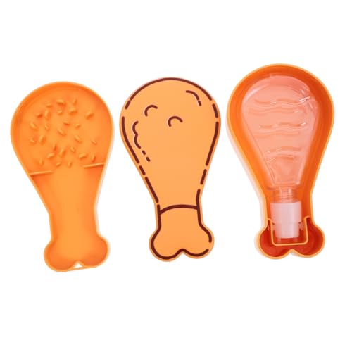 UPKOCH Hundewasserflasche Wasserflaschenspender Für Hunde Hund Wasserflasche Haustierwasserschale Wasserspender Für Hunde Haustierwasserspender Hundefutter Teller Orange Abs von UPKOCH