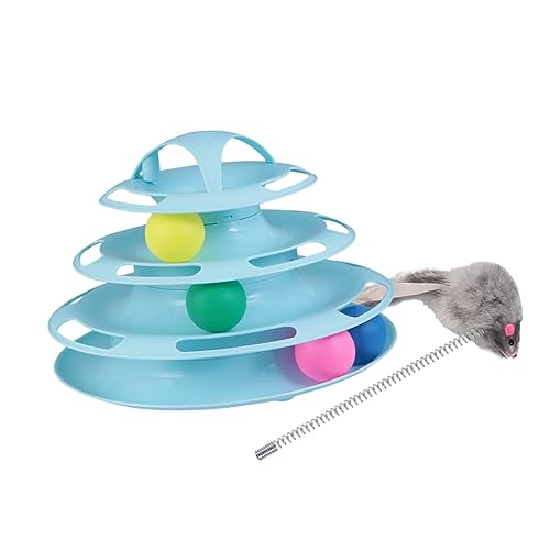 UPKOCH Katze Plattenspieler Tunnel Interaktives Katzenspielzeug Katzenminze Bälle Katzenball drinnen interaktive Spielkreisbahnen Drehscheibe Plastik UPKOCH Katze Plattenspieler Tunnel Interaktives Katzenspielzeug Katzenminze Bälle Katzenball drinnen interaktive Spielkreisbahnen Drehscheibe Plastik von UPKOCH