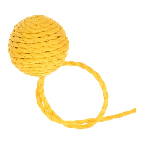 UPKOCH Katze spielt Ball für Katzen interaktives katzenspielzeug Katzen Kratzsäule Zubehör Sisalbälle für Katzen Kratzer & Crinkle Cat Toy Crinkle-Bälle für Katzen Papier Yellow UPKOCH Katze spielt Ball für Katzen interaktives katzenspielzeug Katzen Kratzsäule Zubehör Sisalbälle für Katzen Kratzer & Crinkle Cat Toy Crinkle-Bälle für Katzen Papier Yellow von UPKOCH