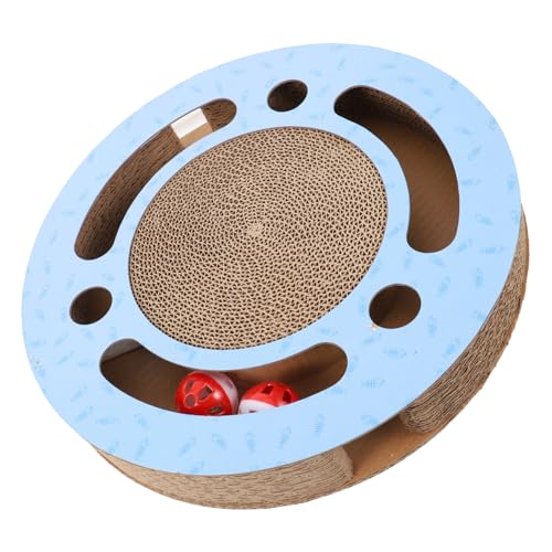 UPKOCH Katzen Kratzbrett aus Robustem Material Verschleißfest mit Glocke für Katzen Schützt Möbel und Fördert die Krallenpflege Zufällige Farbe UPKOCH Katzen Kratzbrett aus Robustem Material Verschleißfest mit Glocke für Katzen Schützt Möbel und Fördert die Krallenpflege Zufällige Farbe von UPKOCH