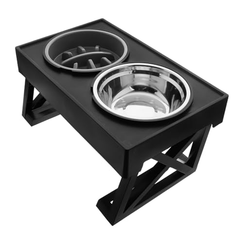 UPKOCH Katzennapf Katzennäpfe Für Futter Und Wasser Wassernäpfe Für Haustierfutter Slow-Eating-schüssel Slow Feeder Futternapf Für Hunde Hundenapf Hund Wassernapf Rostfreier Stahl von UPKOCH
