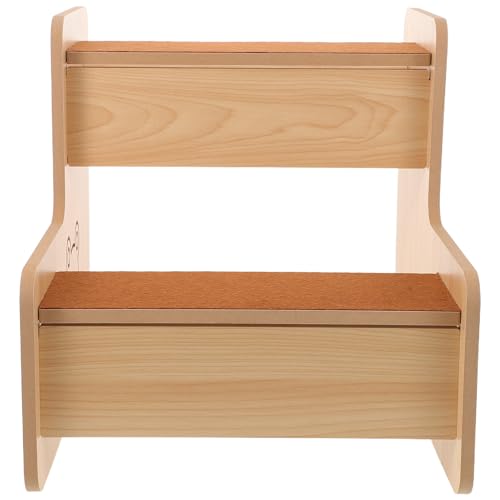 UPKOCH Katzentreppe: 30 cm hohe Treppe zur Montage am Bett – Haustierrampe für kleine Hunde – Kletterleiter für ältere Hunde – Welpentreppe für Wohnzimmer und Schlafzimmer von UPKOCH