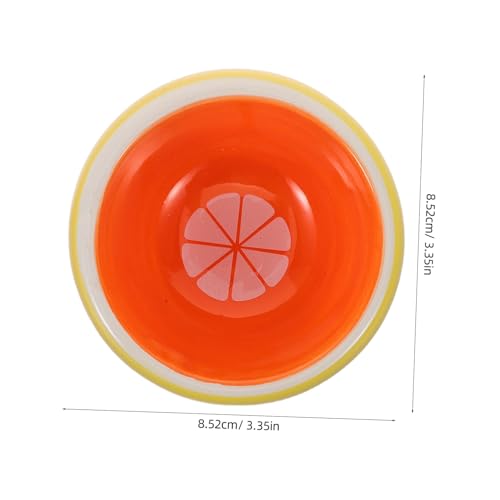 UPKOCH Keramik Futternapf für Kleine Tiere rutschfeste Hamster Schale mit Stabilem Boden Antispill Leicht zu Reinigen Orangefarbener Wassernapf für Hamster Rennmaus Kaninchen und UPKOCH Keramik Futternapf für Kleine Tiere rutschfeste Hamster Schale mit Stabilem Boden Antispill Leicht zu Reinigen Orangefarbener Wassernapf für Hamster Rennmaus Kaninchen und von UPKOCH