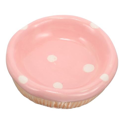 UPKOCH Keramik Hamster Futternapf Klein Langlebig rutschfest Futter und Wasserschale für Hamster Chinchilla Kaninchen Haustiere Rosa von UPKOCH