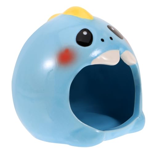 UPKOCH Keramik Hamster Schlafnest mit Pinguin Muster Kleines Dekoratives Kleintierhaus Waschbar Langlebig Geeignet für Hamster Meerschweinchen und Kleine Haustiere Zufällige Farbe von UPKOCH