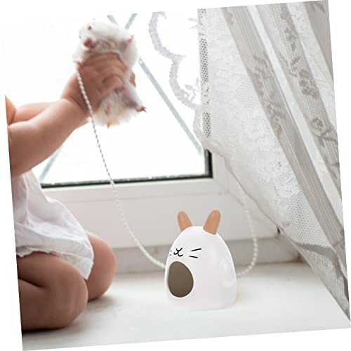 UPKOCH Keramik Hamsterhaus Kühlendes Versteck für Zwerghamster und Kleine Nager Sommer Hitzeschutz Haustier Nest mit Dekorativem Cartoon Design von UPKOCH