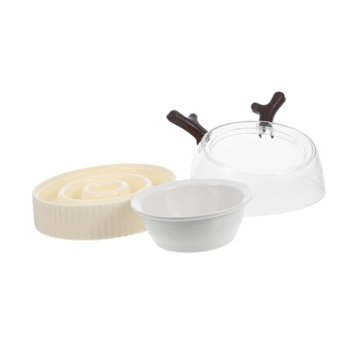 UPKOCH Keramik Slow Feeder Cat Schüssel Erhöhte Haustier -fütterungsschale Nicht -Slip -Hunde Tier Tier Slow Food Bowl Hunde Licking Teller Für Kätzchen Kleine Haustiere von UPKOCH