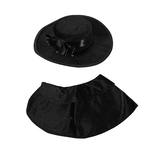 UPKOCH Kleidung für Haustiere Outfit Kostüm Halloween Junge Katzenkostüm Hund Kap Haustier Kopfschmuck Halloween-Haustierbekleidung Karneval Pet Clothing lustige Haustierkostüme Schwarz von UPKOCH