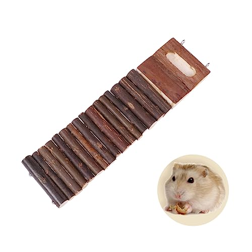 UPKOCH Kleine Haustierleiter Aus Holz Für Hamster Und Andere Kleintiere Flexibles Für Käfige Fördert Spielverhalten Und Gewöhnung von UPKOCH